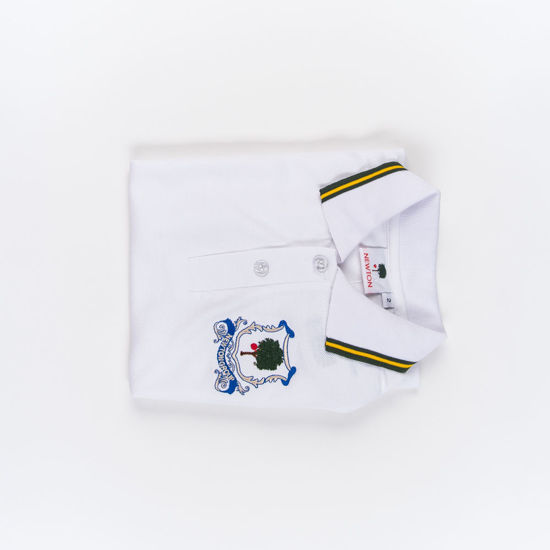 Newton School - Uniforms. KG1-KG2 Unisex Polo Shirt, White
